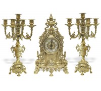 Часы каминные "Барокко" с 2 канделябрами на 5 свечей "Барокко"