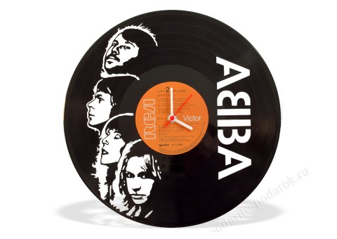 Часы из виниловой пластинки Abba