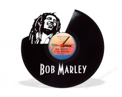 Часы из виниловой пластинки Bob Marley