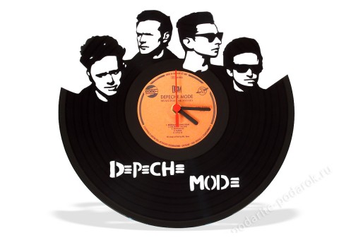 Часы из виниловой пластинки Depeche Mode
