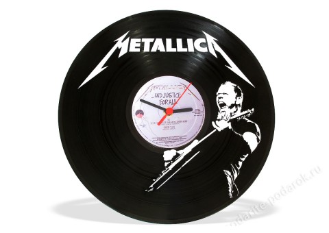 Часы из виниловой пластинки Metallica