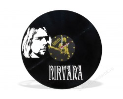 Часы из виниловой пластинки Nirvana