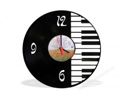 Часы из виниловой пластинки Piano