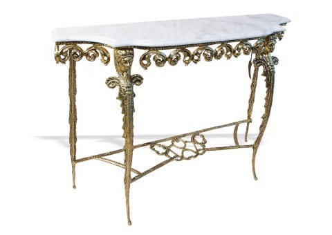 Консольный столик "Креденсия Дос Караш" мраморная столешница