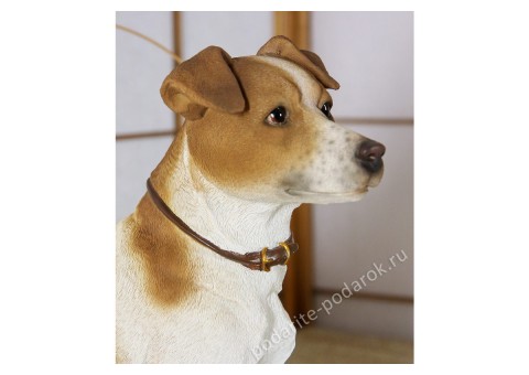Статуэтка собаки "Джек-рассел-терьер с щенком" 32 см полистоун