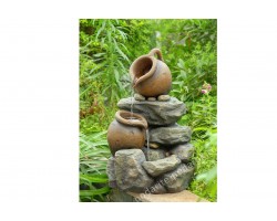 Фонтан садовый "Кувшины на камнях" 54 см