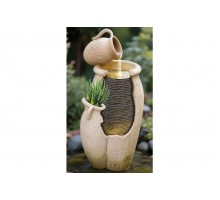 Фонтан декоративный "Каскад Кувшин Модерн" с подсветкой 54 см