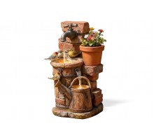 Фонтан садовый "Водопой" с подсветкой 56 см