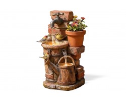 Фонтан садовый "Водопой" с подсветкой 56 см