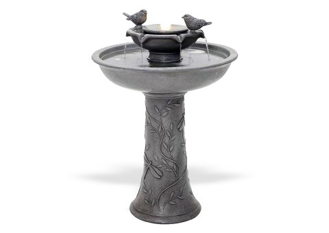 Фонтан садовый "Чижик и Пыжик" с подсветкой 73 см