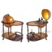 Глобус-бар напольный со столиком D 42 см коричневый