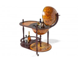Глобус-бар напольный со столиком D 42 см коричневый