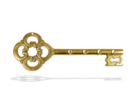 Ключница настенная металлическая "Золотой Ключик"
