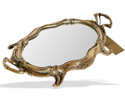 Поднос зеркальный "Riviera Art Deco" с зеркальной основой 36x18 см