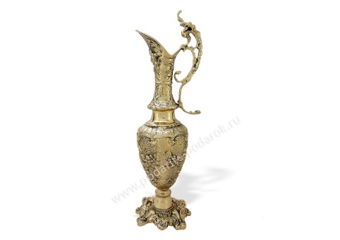 Напольная ваза из бронзы "Кувшин" золото