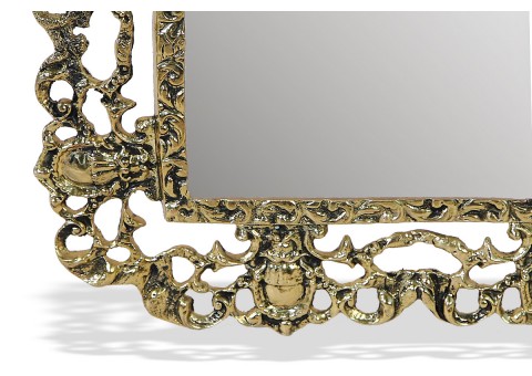 Зеркало настенное большое "Дуэ Кватро Си" золото